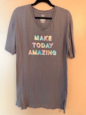 Women’s Make Today Amazing Gray V-Neck Tee
